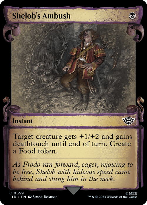 Shelob's Ambush (Showcase Scrolls) (LTR-559) - The Lord of the Rings: Tales of Middle-earth: (Showcase) Foil