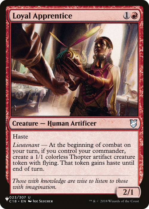 Loyal Apprentice (LIST-C18-23) - The List
