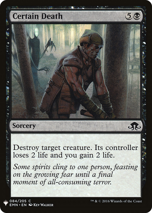 Certain Death (LIST-EMN-84) - The List