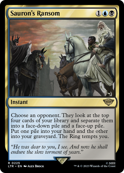 Sauron's Ransom (LTR-225) - The Lord of the Rings: Tales of Middle-earth Foil