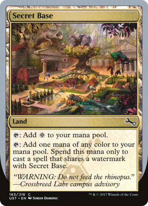 Secret Base (E) (UST-165E) - Unstable Foil