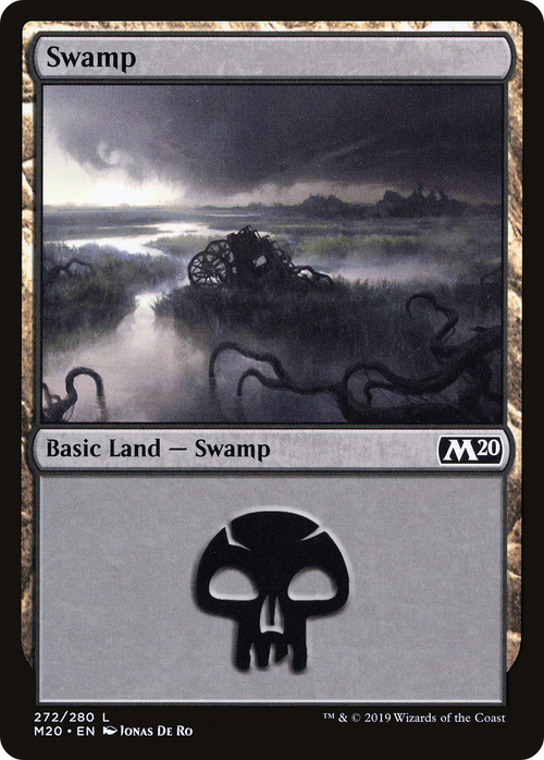 Swamp (272) (M20-272) - Core Set 2020 Foil