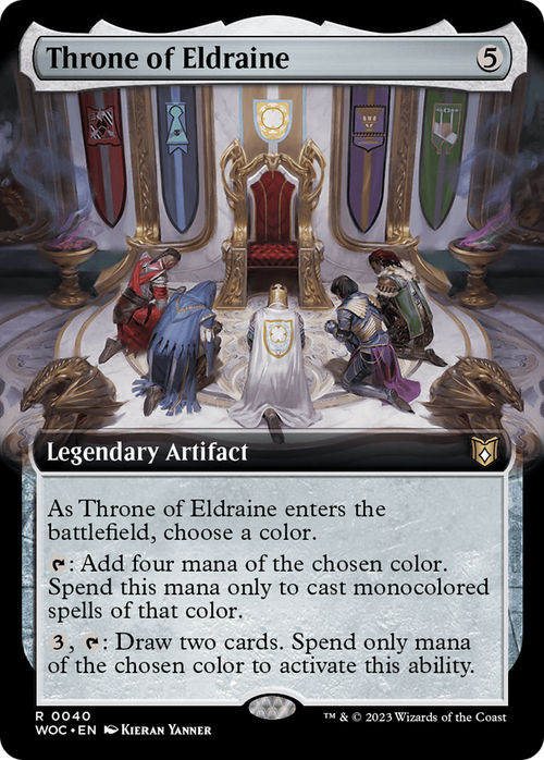 Throne of Eldraine (Extended Art) (WOC-040) - Wilds of Eldraine Commander: (Extended Art) Foil