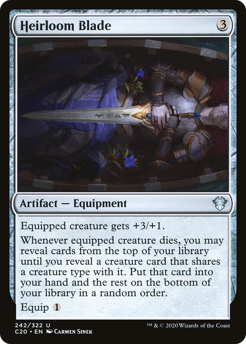 Heirloom Blade (C20-242) - Commander 2020
