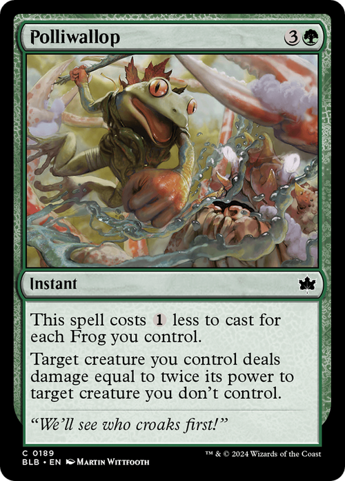 Polliwallop (BLB-189) - Bloomburrow Foil