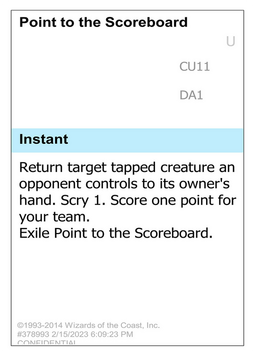 Point to the Scoreboard (UNK-) - Unknown Event
