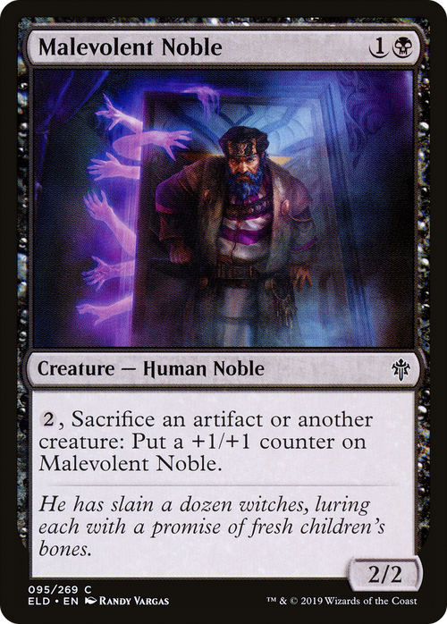 Malevolent Noble (ELD-095) - Throne of Eldraine Foil