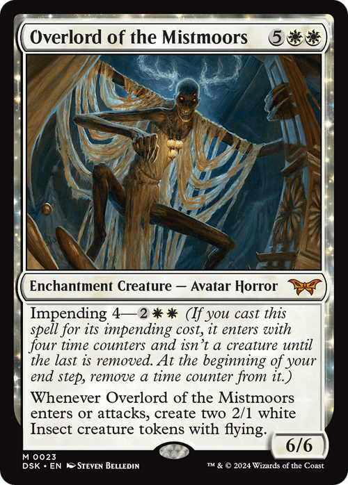 Overlord of the Mistmoors (DSK-023) - Duskmourn: House of Horror: (enchantment) Foil