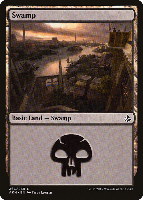 Swamp (263) (AKH-263) - Amonkhet Foil