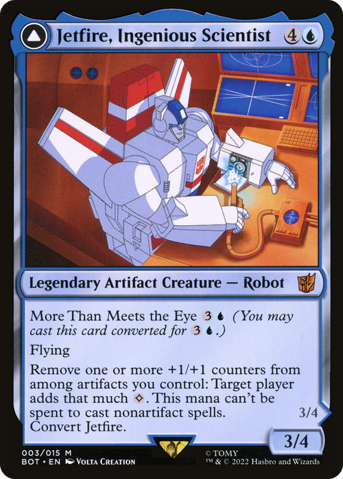 Jetfire, Ingenious Scientist (BOT-003) - Transformers: (convertdfc)