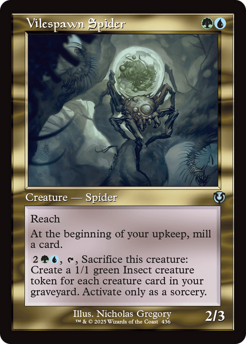 Vilespawn Spider (Retro Frame) (INR-436) - Innistrad Remastered