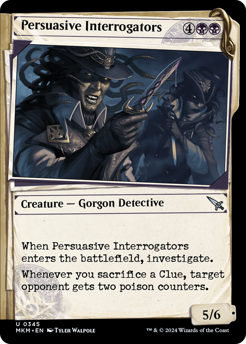 Persuasive Interrogators (Showcase) (MKM-345) - Murders at Karlov Manor: (Showcase) Foil