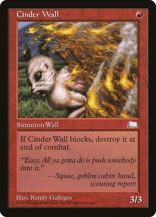 Cinder Wall (WTH-) - Weatherlight