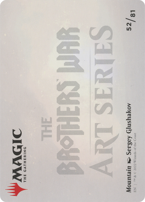 Mountain // Mountain (ABRO-052) - The Brothers' War Art Series (Borderless)