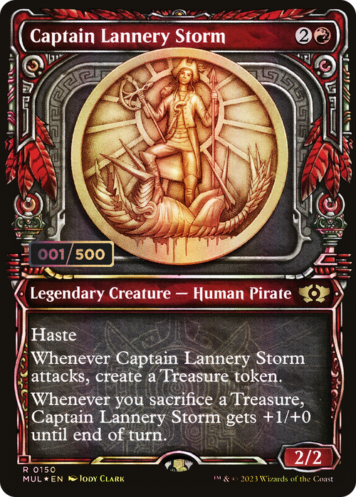 Captain Lannery Storm (Serial Numbered) (MUL-150) - Multiverse Legends: (Showcase) Foil