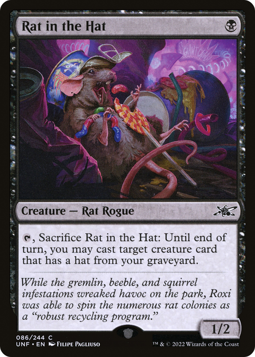 Rat in the Hat (UNF-086) - Unfinity Foil