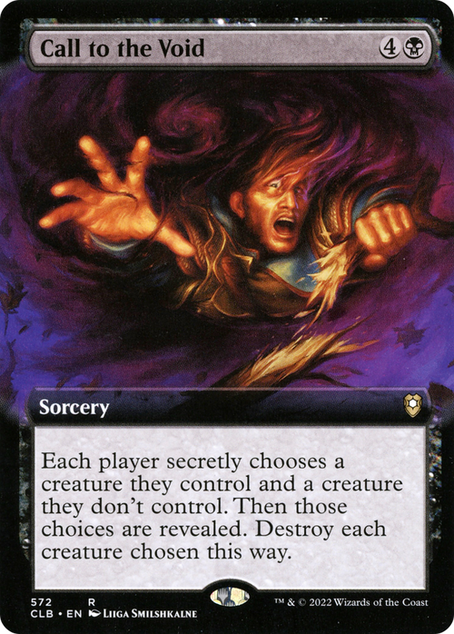 Call to the Void (Extended Art) (CLB-572) - Commander Legends: Battle for Baldur's Gate: (Extended Art) Foil