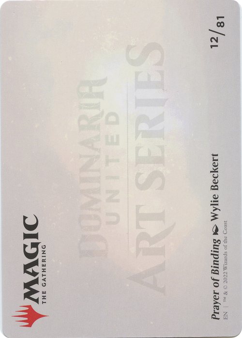 Prayer of Binding // Prayer of Binding (ADMU-012) - Dominaria United Art Series (Borderless) Foil