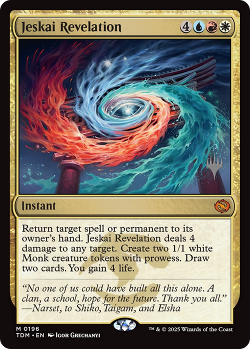 Jeskai Revelation (PPTDM-196P) - Promo Pack: Tarkir: Dragonstorm