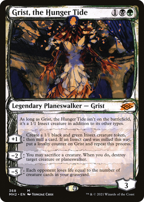 Grist, the Hunger Tide (Showcase) (MH2-368) - Modern Horizons 2: (Showcase) Foil