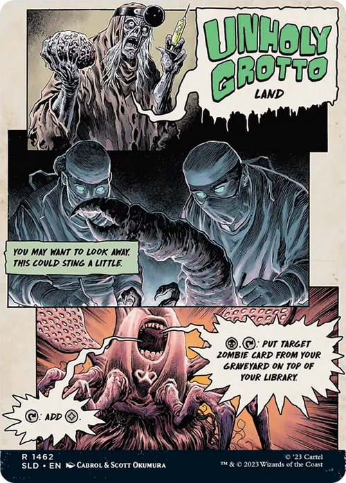 Unholy Grotto (SLD-1462) - Secret Lair Drop: (Full Art) (Borderless)