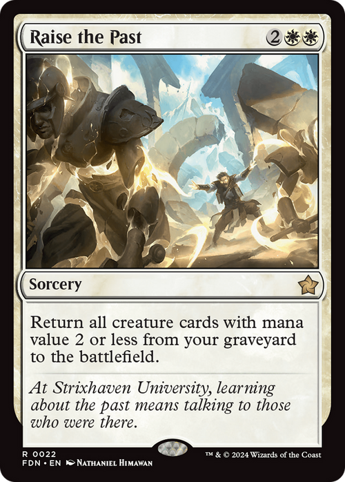 Raise the Past (FDN-022) - Foundations Foil
