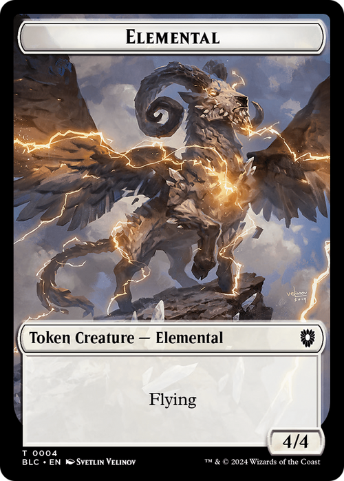 Elemental (TBLC-004) - Bloomburrow Commander Tokens Foil