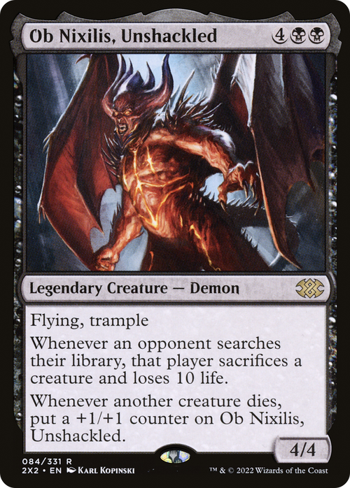 Ob Nixilis, Unshackled (2X2-084) - Double Masters 2022 Foil