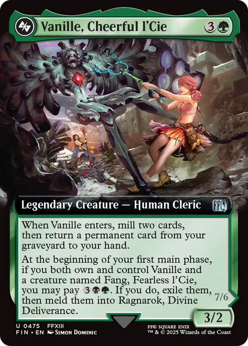 Vanille, Cheerful l'Cie (Extended Art) (FIN-475) - FINAL FANTASY: (Extended Art)