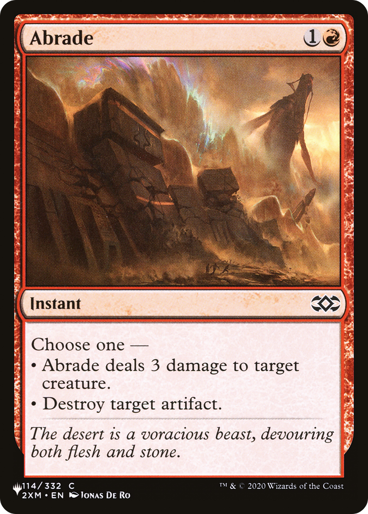 Abrade (2XM) (LIST-114/332) - The List