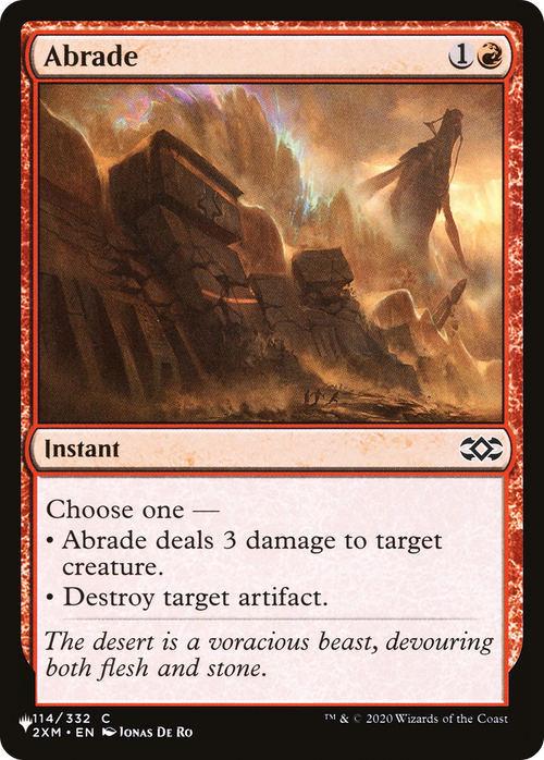Abrade (2XM) (LIST-114/332) - The List