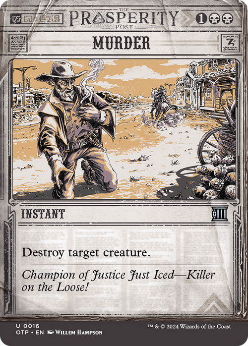 Murder (OTP-016) - Breaking News: (Showcase) (Borderless) Foil