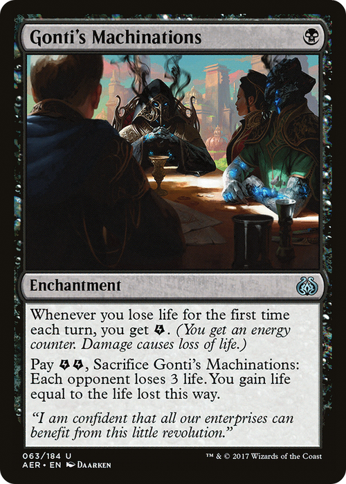 Gonti's Machinations (AER-063) - Aether Revolt Foil