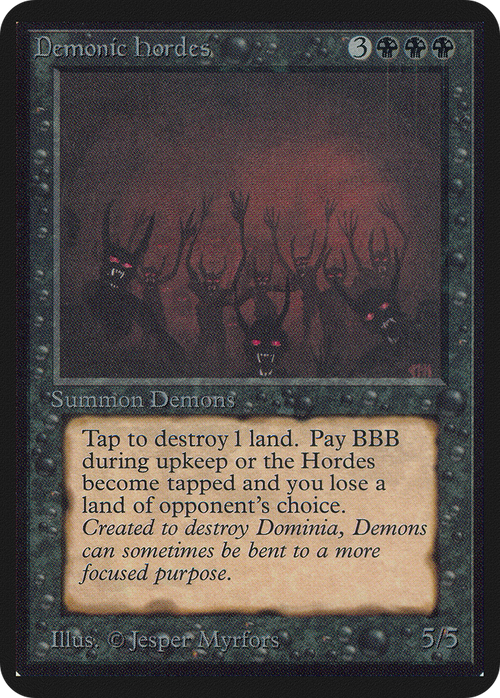 Demonic Hordes (LEA-) - Limited Edition Alpha