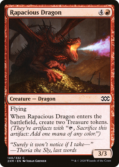 Rapacious Dragon (2XM-140) - Double Masters Foil