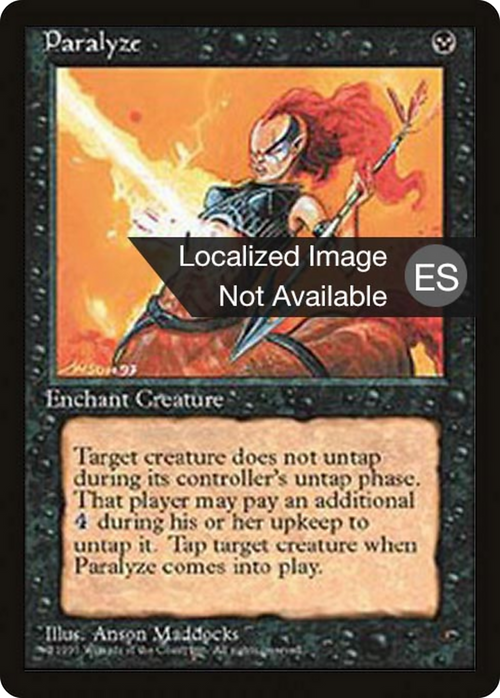 Paralyze (4BB-) - Fourth Edition Foreign Black Border