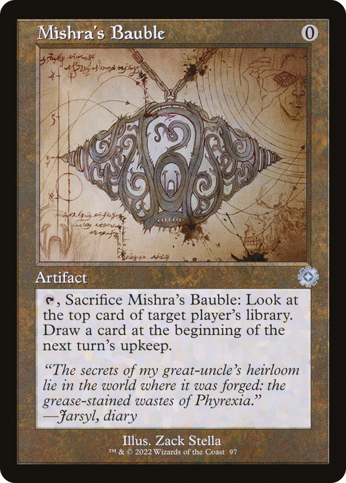 Mishra's Bauble (Schematic) (BRR-097) - The Brothers' War Retro Artifacts