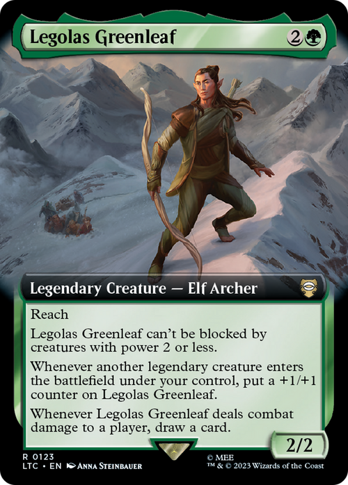Legolas Greenleaf (Extended Art) (LTC-123) - Tales of Middle-earth Commander: (Extended Art)