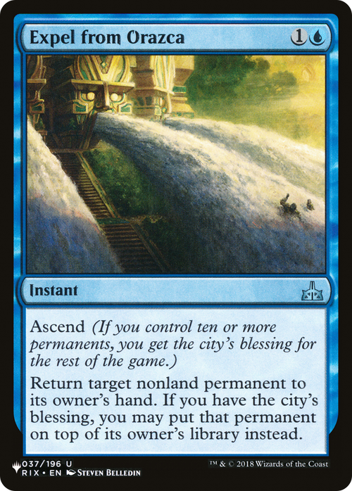 Expel from Orazca (LIST-RIX-37) - The List
