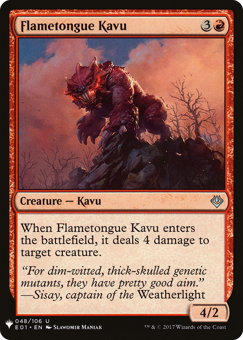 Flametongue Kavu (LIST-E01-48) - The List
