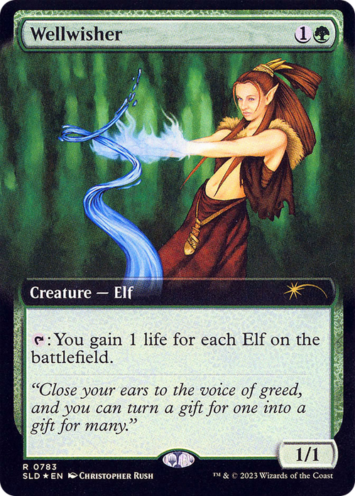 Wellwisher (Extended Art) (SLD-783) - Secret Lair Drop: (Extended Art) Foil