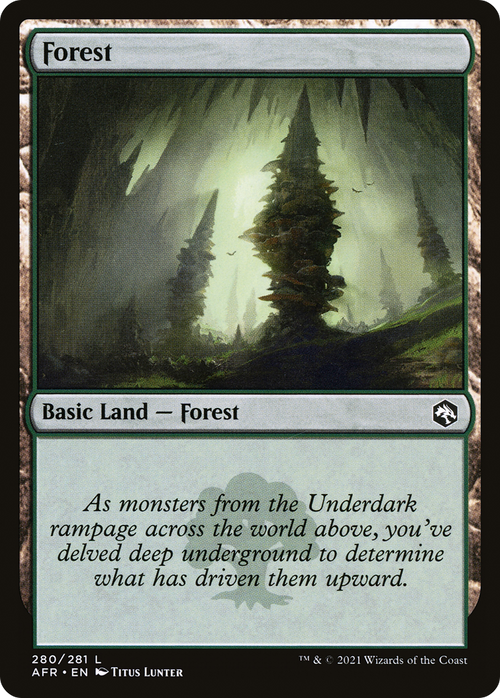 Forest (280) (AFR-280) - Adventures in the Forgotten Realms Foil