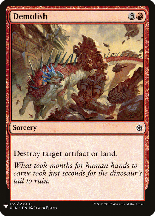 Demolish (LIST-XLN-139) - The List