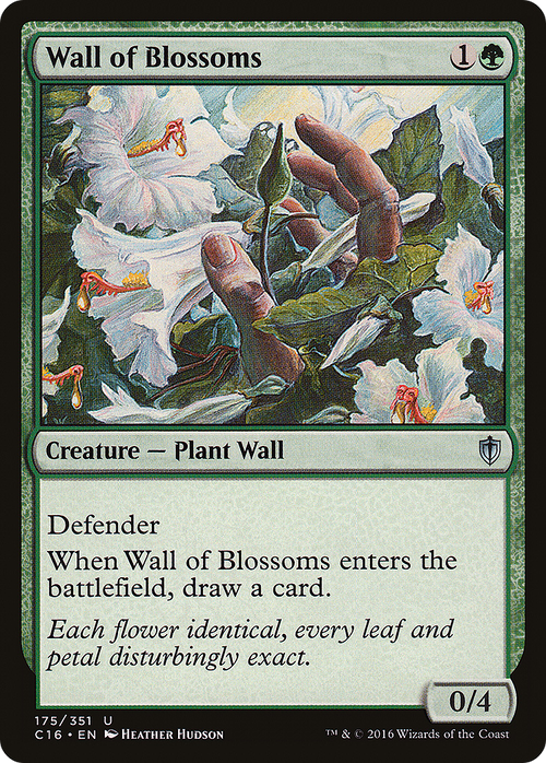Wall of Blossoms (C16-175) - Commander 2016