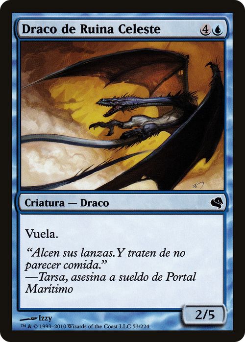 Sky Ruin Drake (Spanish) - "Draco de Ruina Celeste" (PS11-053) - Salvat 2011