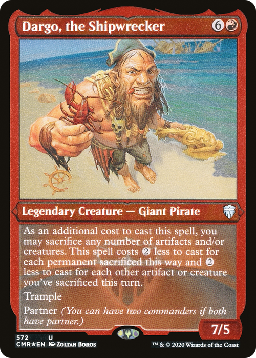 Dargo, the Shipwrecker (Foil Etched) (CMR-572) - Commander Legends Etched Foil