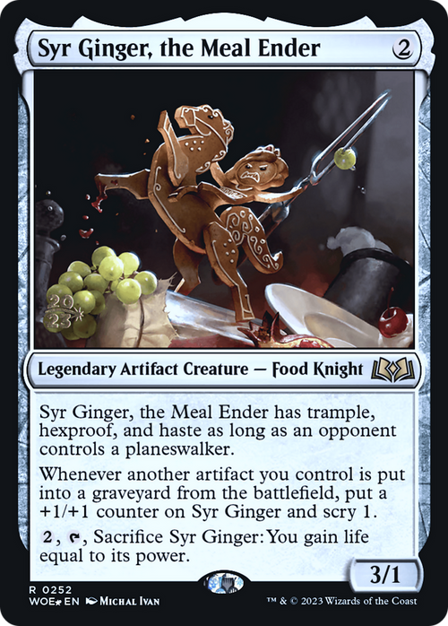 Syr Ginger, the Meal Ender (PRE-252) - Wilds of Eldraine Promos Foil