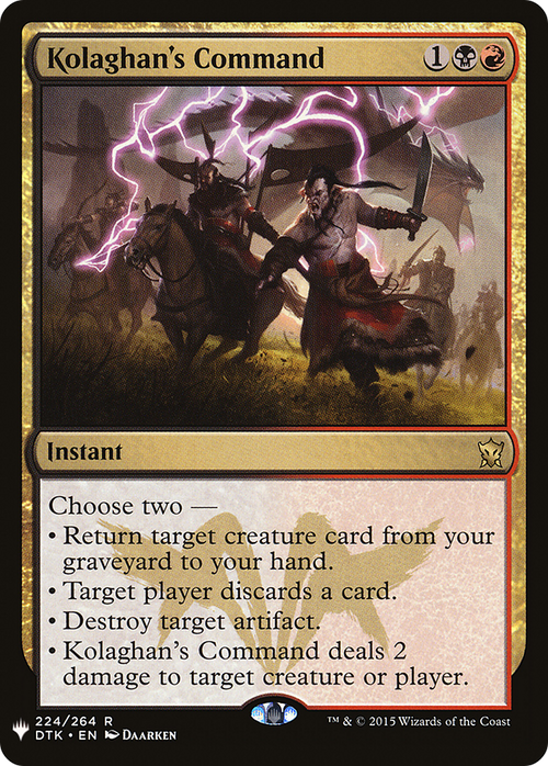 Kolaghan's Command (LIST-DTK-224) - The List