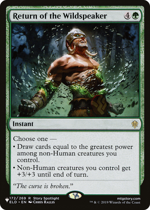 Return of the Wildspeaker (LIST-172/269) - The List