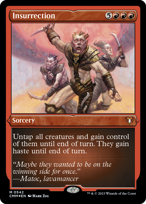 Insurrection (Foil Etched) (CMM-542) - Commander Masters Foil